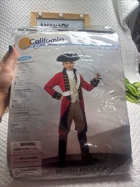 California Costumes Boys British Redcoat Costume Large